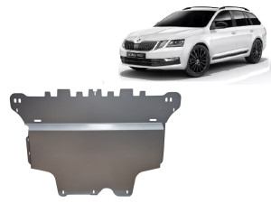 Scut Protection Aluminium Motor en Versnellingsbak Beschermplaat voor Skoda Octavia 3 - (2012-2020)