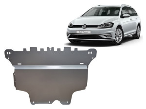 Scut Protection Aluminium Motor en Versnellingsbak Beschermplaat voor VW Golf 7 - (2012-2021)