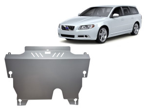 Scut Protection Aluminium Motor, Versnellingsbak en Radiator Beschermplaat voor Volvo V70 - (2007-2016)