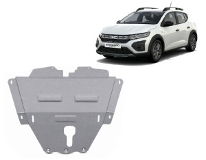Scut Protection Aluminium Motor, Versnellingsbak en Radiator Beschermplaat voor Dacia Sandero Stepway - (2021-2026)