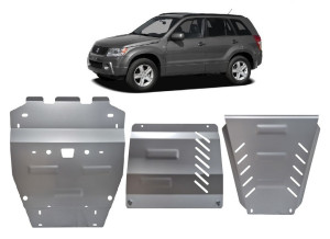 Scut Protection Motor Beschermplaat voor Suzuki Grand Vitara - promotie pakket aluminium - (2005-2019)