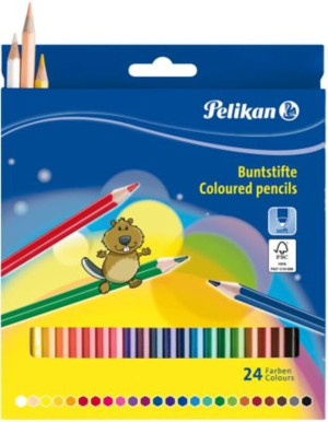 Pelikan Ξυλομπογιές BSLN-24 Χρώματα (724013)