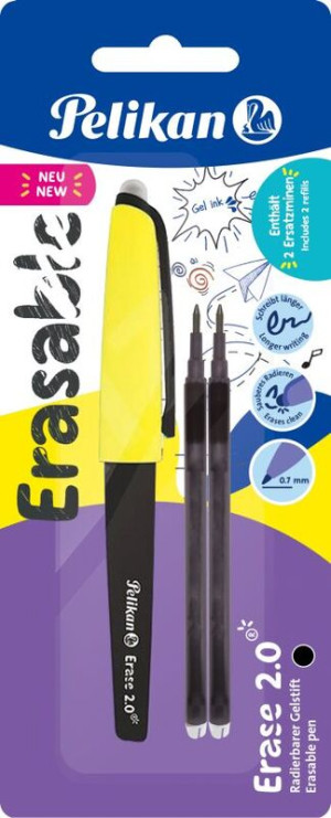 Pelikan Στυλό Gel Erase Μαύρο & 2 Ανταλλακτικά (9584954)
