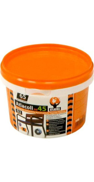 Atlacoll Κόλλα Ν45 Γενικής Χρήσεως Κρυσταλιζέ 500gr (522.45.500)