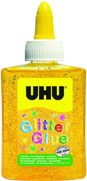 UHU Glitter Glue yellow Bottle 90gr (49971)