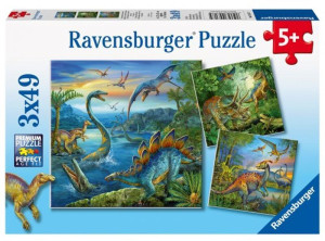 Ravensburger Παζλ 3x49 Δεινόσαυροι (09317)