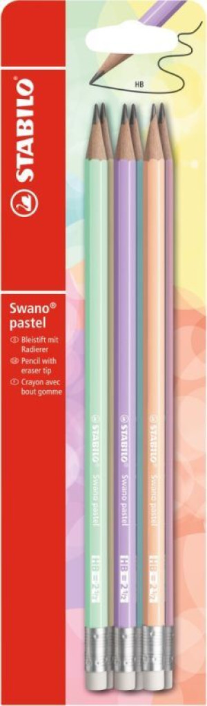 Stabilo Μολύβι Με Γόμα Pastel Σετ 6Τμχ (01553660)