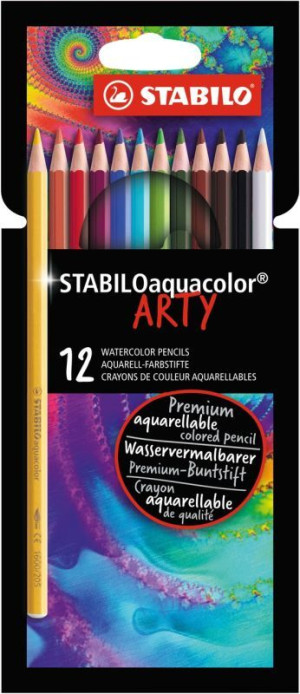 Stabilo Ξυλομπογιές Aquarel Arty 1612 Σετ 12Τμχ (01161201)