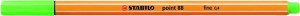 Stabilo Μαρκαδόρος Point 88/43 Light Green (01088043)