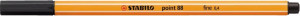 Stabilo Μαρκαδόρος Point 88/46 Black (01088046)