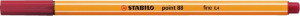 Stabilo Μαρκαδόρος Point 88/50 Crimson (01088050)