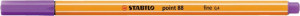 Stabilo Μαρκαδόρος Point 88/55 Violet (01088055)