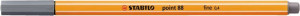 Stabilo Μαρκαδόρος Point 88/96 Dark Grey (01088096)