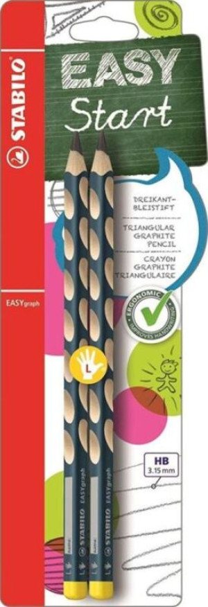 Stabilo Μολύβι Easy Graph Για Αριστερόχειρες-2Τμχ (01398880)