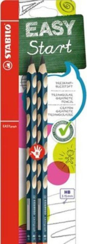 Stabilo Μολύβι Easy Graph Για Δεξιόχειρες-2Τμχ (01398900)