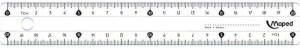 Maped Επίπεδος Χάρακας Cristal 20cm (146112)