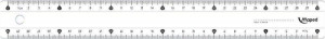 Maped Επίπεδος Χάρακας Cristal 30cm (146119)