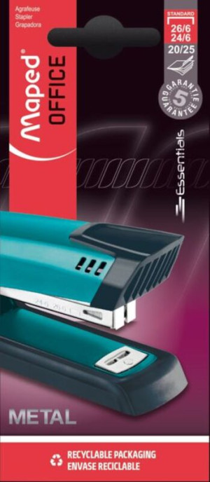 Maped Συρραπτικό Essentials Deco Metal Half Strip 24/6-26/6 (354300)