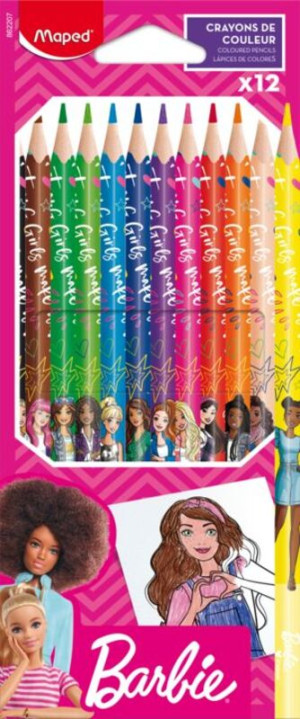 Maped Barbie Ξυλομπογιές 12Τμχ (862207)