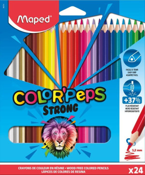 Maped Ξυλομπογιές Color'Peps Strong 24Τμχ (862724)