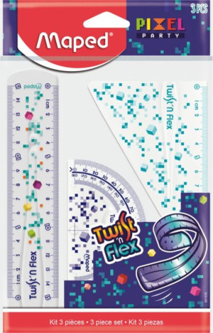 Maped Pixel Σετ Γεωμετρικών Οργάνων Twist'n Flex 15cm (981835)