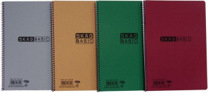 Skag Τετράδιο Basic Σπιράλ 17x25 5 Θεμάτων 80gr. - 1Τμχ (276177)