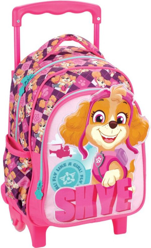 Paw Patrol Skye Racing 26 Σακίδιο Νηπιαγωγείου Trolley (354-02072)