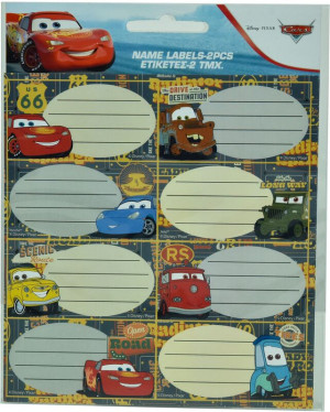 GIM Ετικέτα 2Τμχ Cars 2 (772-18146)