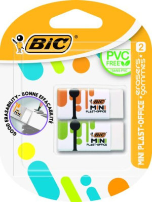 Bic Γόμα Mini Plast Office 2Τμχ (927858)