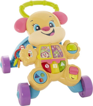 Fisher Price Laugh & Learn Εκπαιδευτική Στράτα Ροζ Σκυλάκι Smart Stages (FTC68)
