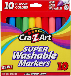 Cra-Z-Art Μαρκαδόροι Super Washable 10Τμχ (10002)