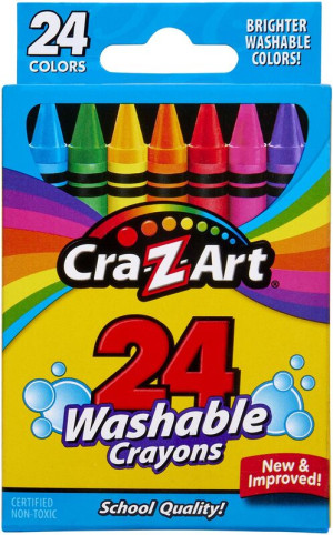Cra-Z-Art Κηρομπογιές Washable 24Τμχ (10222)