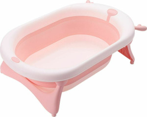 Kikkaboo Μπανιέρα Πτυσσόμενη Ταξιδιού Foldy Pink (31402010022)