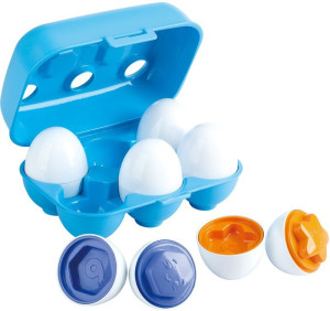 Playgo Σετ Rainbow Shape Sorter Eggs (1731)