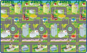Sun Ta Πατάκι Δαπέδου Roll Mat-City Map (3016R(P))