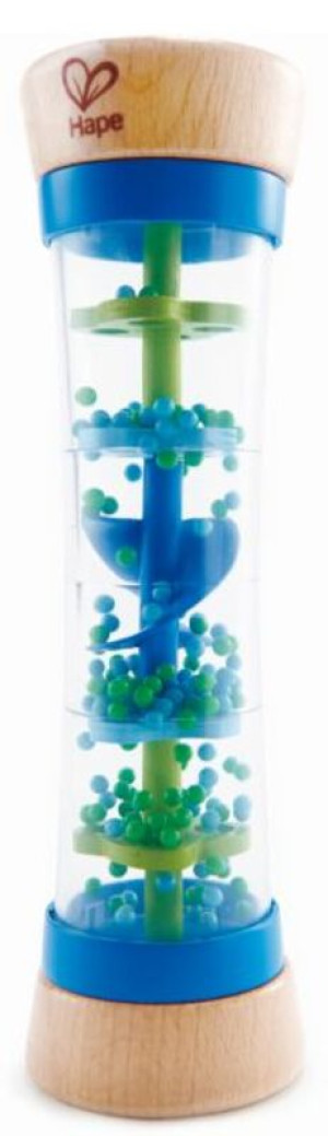 Hape Early Melodies Ξύλινο Beaded Raindrops-Blue (E0328A)