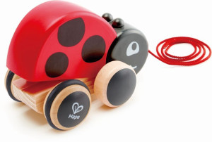 Hape Push & Pull Ξύλινη Συρόμενη Πασχαλίτσα (E0362)