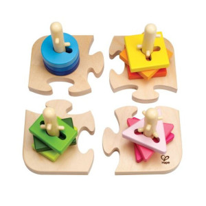 Hape Early Explorer Ξύλινο Παζλ Crative Peg (E0411A)