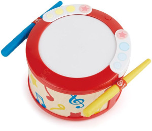Hape Early Melodies Ξύλινο Τύμπανο Learn With Lights Drum (E0620A)