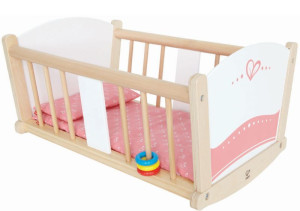 Hape Happy Doll Furniture Ξύλινο Λίκνο Κούκλας Rock-A-Bye (E3601A)