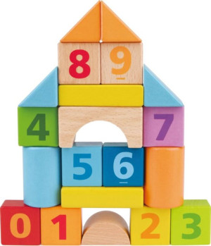 Hape Ξύλινο Σετ Τουβλάκια Beech Block Count N' Build 20Τμχ (E8388A)