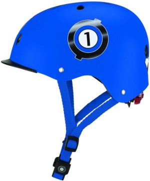 Globber Κράνος Elite Lights XS/S (48-53cm) Navy Blue Racing (507-100)