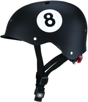 Globber Κράνος Elite Lights XS/S (48-53cm) Black 8 Ball (507-120)