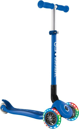 Globber Scooter Primo Foldable Lights Navy Blue (432-100-3)