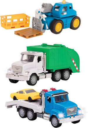 Battat Driven Σετ Οχήματα Worker Fleet With Lights & Sounds (WH1180Z)