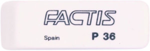 Γόμα Factis Λευκή Πλαστική P36 (036205)