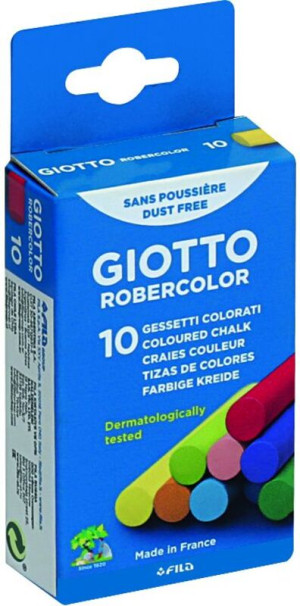 Giotto Κιμωλία Χρωματιστή 10Τμχ (0536900)