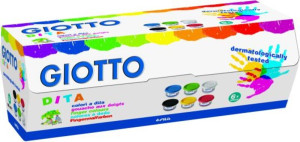 Giotto Δακτυλομπογιές 100ml-6 Χρώματα (534100)
