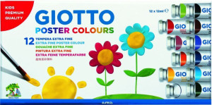 Giotto Τέμπερα 12ml-12 Χρώματα (358000)