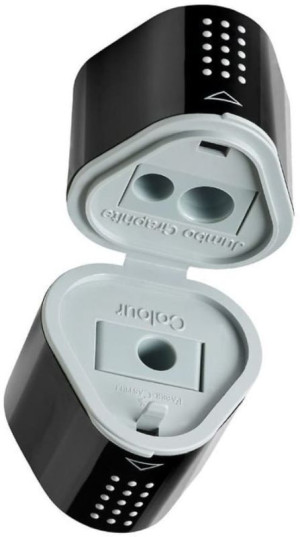 Faber Castell Ξύστρα Τριπλή Grip Trio Μαύρη (12310629)